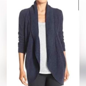 BAREFOOT DREAMS - cozy chic lite circle cardigan - size XS/S - navy